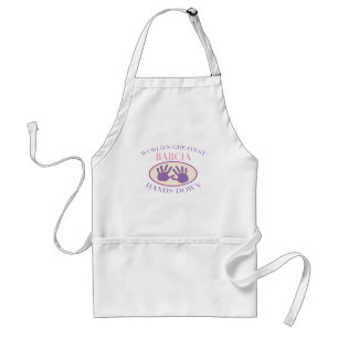 Delantal Mejor Babcia entrega camiseta abajo