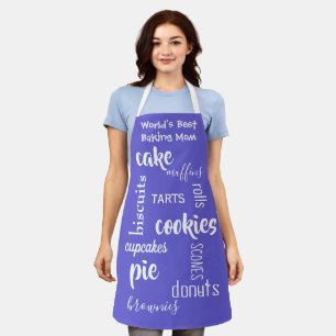 Delantal Mejor Baking Mom Purple Apron