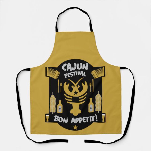 Delantal Mejor Cajún Cocina Apron (Anverso)