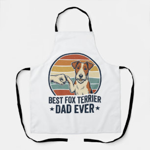 Delantal Mejor Camisa de Padre de Fox Terrier Vintage Amant