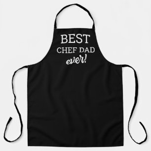 Delantal Mejor Chef Papá Noel Negro personalizable blanco