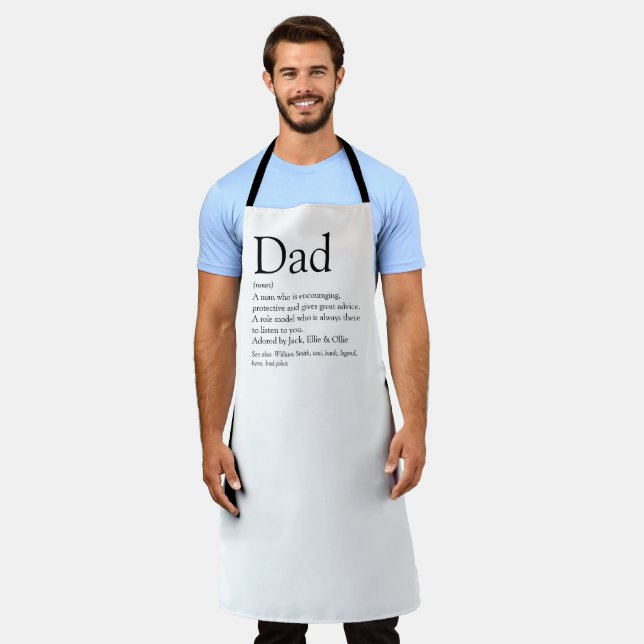 Delantal Mejor cita de definición de papá que dice (Gastado)