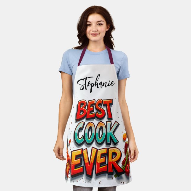 Delantal Mejor Cocinero Que Mamá (Gastado)