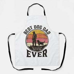 Delantal Mejor diseño vectorial de puesta de sol vintage pa
