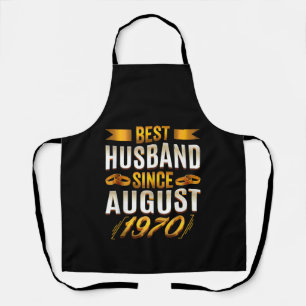 Delantal Mejor Esposo Desde Agosto De 1970 Aniversario Grac