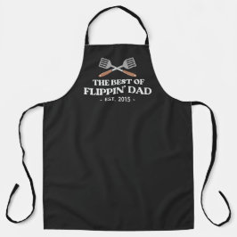 Delantal Mejor Flippin Dad Spatula Funny Retro