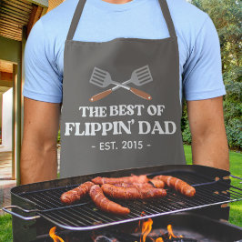 Delantal Mejor Flippin Dad Spatula Funny Retro