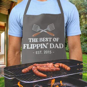 Delantal Mejor Flippin Dad Spatula Funny Retro