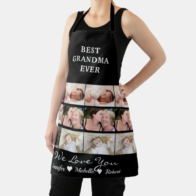 Delantal Mejor foto de la abuela nunca Personalizado Nombre (in situ)