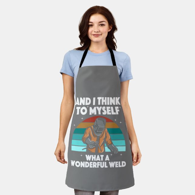 Delantal Mejor Hombres de Arte Soldadura Mujeres Arco Solda (Gastado)