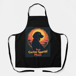 Delantal Mejor Madre Perro - Cocker Vintage Spaniel T-Shi