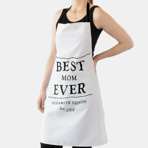 Delantal Mejor Mamá del Mundo Regalo para Mamás