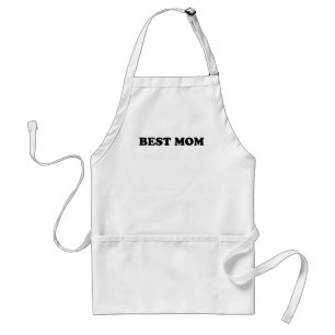 Delantal Mejor mamá moderna tipografía negra cocina mínima