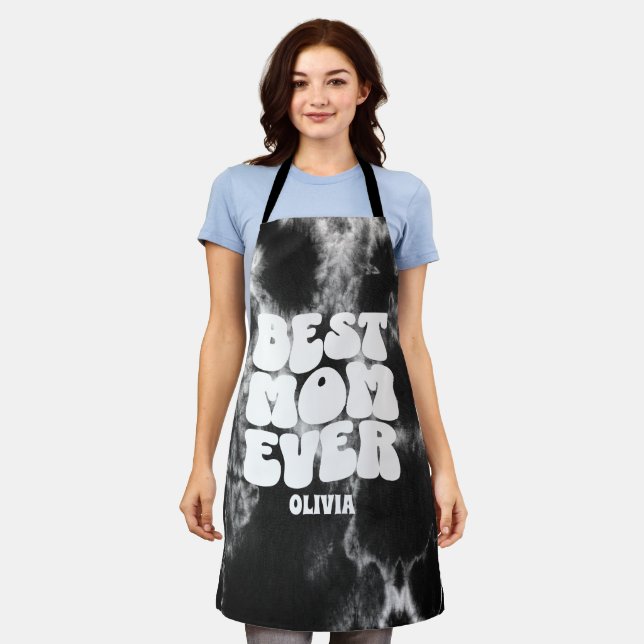 Delantal Mejor Mamá Que Nunca Nata Negra (Gastado)