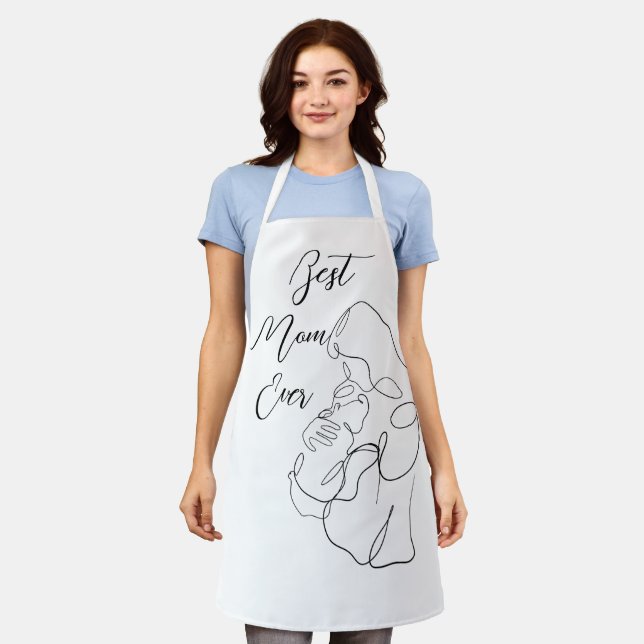 Delantal Mejor Mamá Siempre De Moda Una Línea Con Clásico I (Gastado)