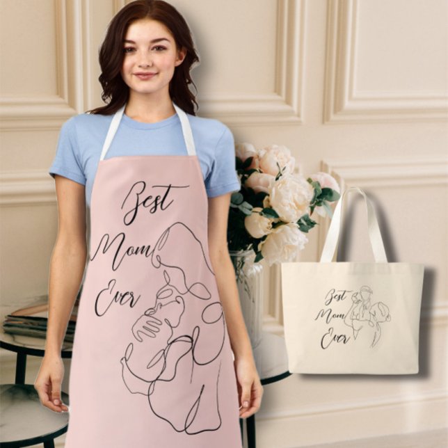 Delantal Mejor Mamá Siempre De Moda Una Línea Con Clásico I (Subido por el creador)