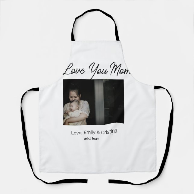 Delantal mejor mamá siempre feliz día de las madres agregar (Anverso)