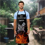 Delantal Mejor nombre de llama de papá flotante Monograma G<br><div class="desc">Este diseño se puede personalizar eligiendo la opción personalizar para añadir texto o realizar otros cambios. Si este producto tiene la opción de transferir el diseño a otro artículo, asegúrese de ajustar el diseño para que se ajuste si es necesario. Contáctame en colorflowcreations@gmail.com si deseas tener este diseño en otro...</div>