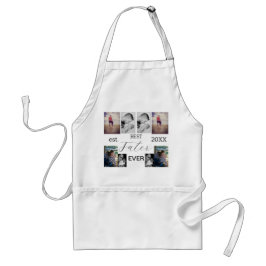 Delantal Mejor Padre Collage de fotos Apron