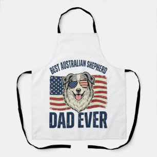 Delantal Mejor padre pastor australiano patriota