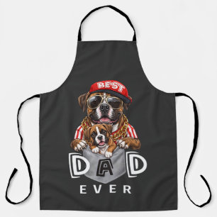 Delantal Mejor Papá Boxer de Todos los Tiempos