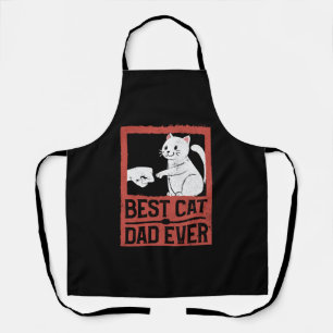 Delantal Mejor papá de gatos de todos los tiempos Papá gato