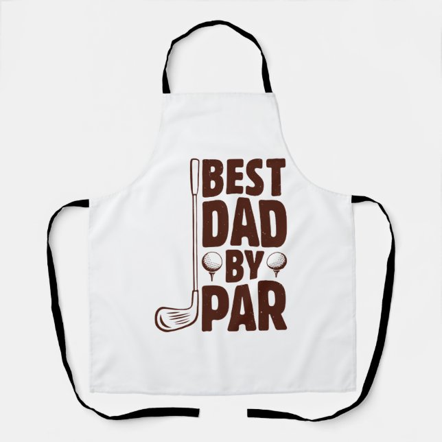 Delantal Mejor Papá De Par Golf Dad (Anverso)