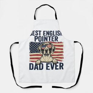 Delantal Mejor papá de Pointer inglés patriota perenne