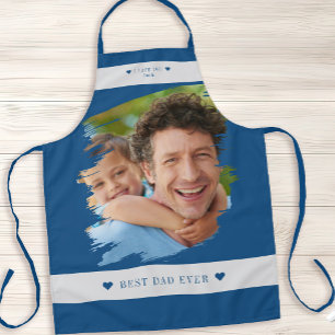 Delantal Mejor papá del mundo foto personalizada