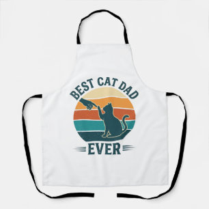 Delantal Mejor Papá Gato de Todos los Tiempos Diseño de Cam