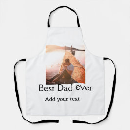Delantal Mejor papá jamás agregar nombre imagen padres día 