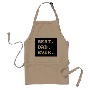 Delantal Mejor Papa jamás tipografía BQ Apron