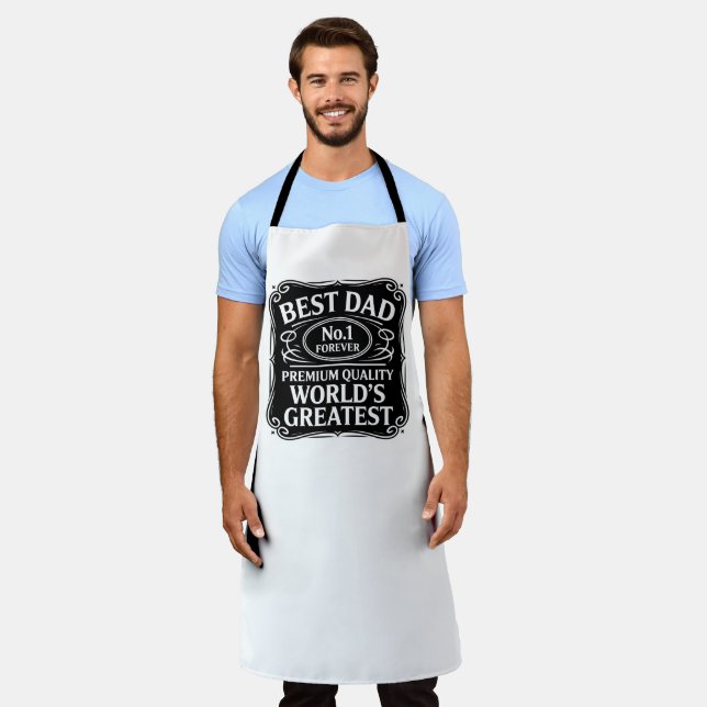 Delantal Mejor Papá Nunca (Gastado)