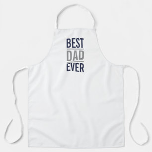 Delantal Mejor Papá Nunca   Azul marino moderno