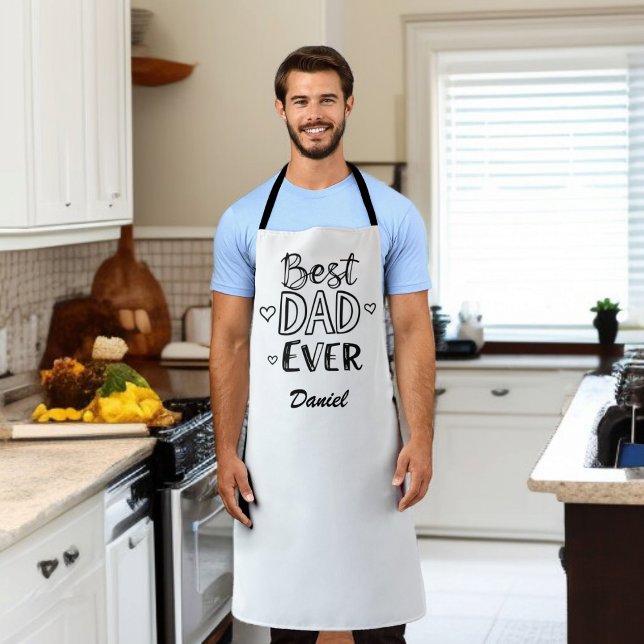 Delantal Mejor Papá Nunca | Día del padre personalizado (Subido por el creador)