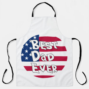 Delantal Mejor Papá Nunca La Bandera De Estados Unidos
