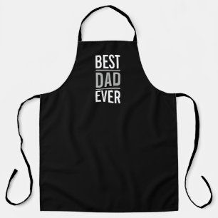 Delantal Mejor Papá Nunca   Negro moderno