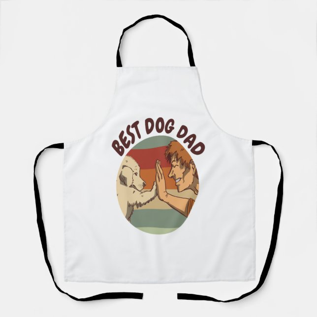 Delantal Mejor Papá Perro (Anverso)