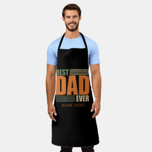 Delantal Mejor papá personalizado de la historia
