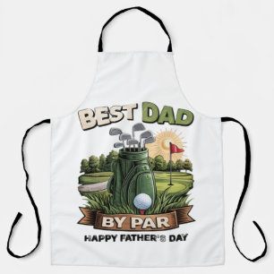 Delantal Mejor Papá Por Par Papá Golf Divertido
