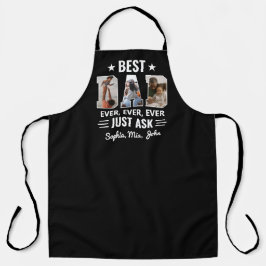 Delantal Mejor Papá, Solo Pregúntale A Los Niños Nombres Y