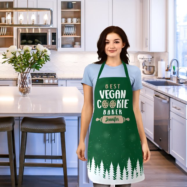 Delantal Mejor personalizado Vegan Cookie Baker, familia co (Subido por el creador)