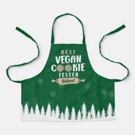 Delantal Mejor personalizado Vegan Cookie Tester, Familia M