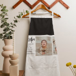 Delantal Mejor regalo de belleza para el mejor abuelo de la<br><div class="desc">Un moderno regalo de collage "Mejor Abuelo de siempre" es una manera creativa y personalizada de mostrar tu aprecio y amor por tu abuelo. Este tipo de regalo normalmente implica usar tecnología digital para compilar una colección de fotos e imágenes que muestran momentos especiales y recuerdos que has compartido con...</div>