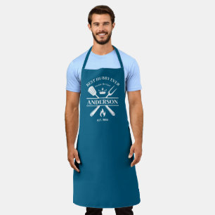 Delantal Mejor regalo de Parejas Personalizadas BBQ King