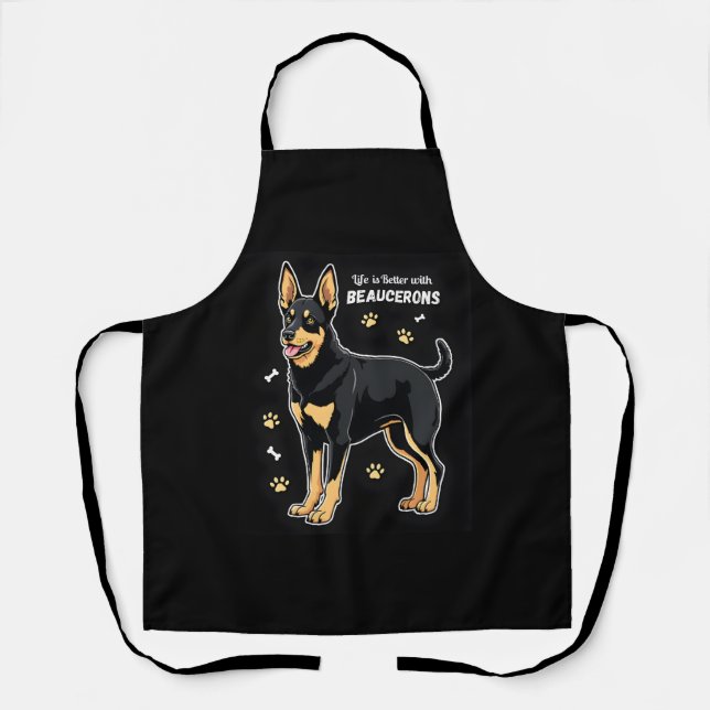 Delantal Mejor vida con Beauce Sheepdog Tank Top (Anverso)