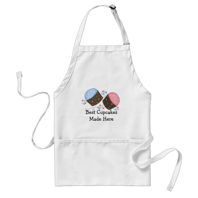 Delantal Mejores Cupcakes Hechos Aquí (Frente)