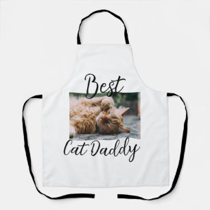 Delantal Mejores padres gato Daddy mascota foto papá mamá s