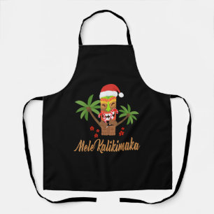 Delantal Mele Kalikimaka Feliz Navidad en Hawái regalo de N