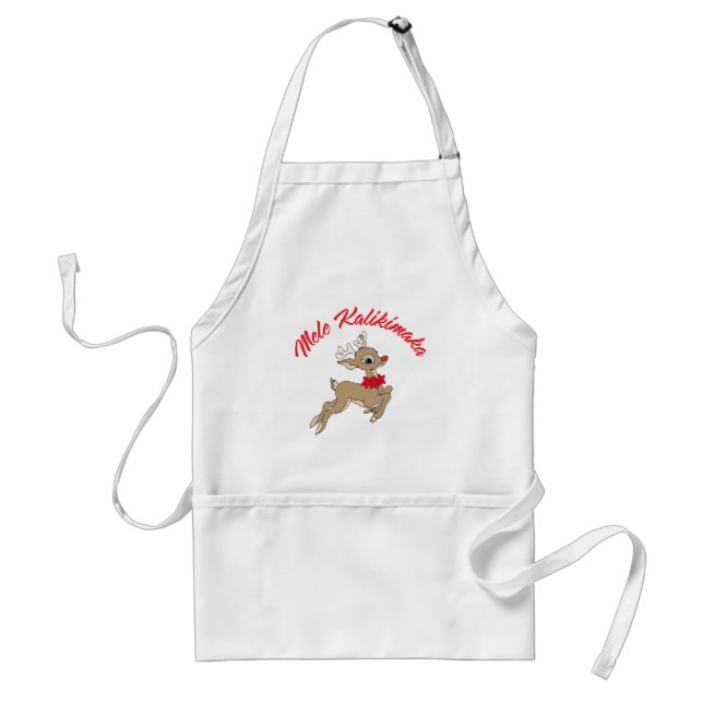 Delantal Mele Kalikimaka Rudolph (Frente)